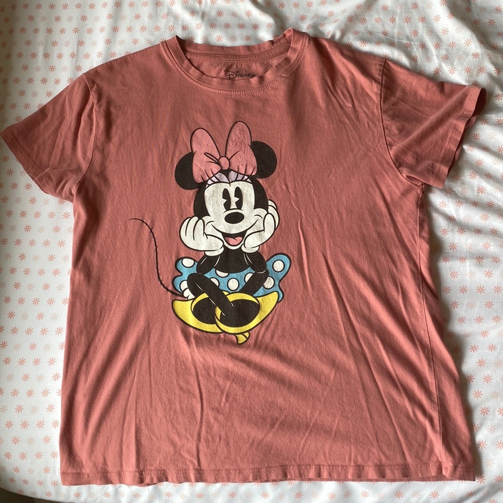 Disney Pink Minnie Mouse T-Shirt (Medium)